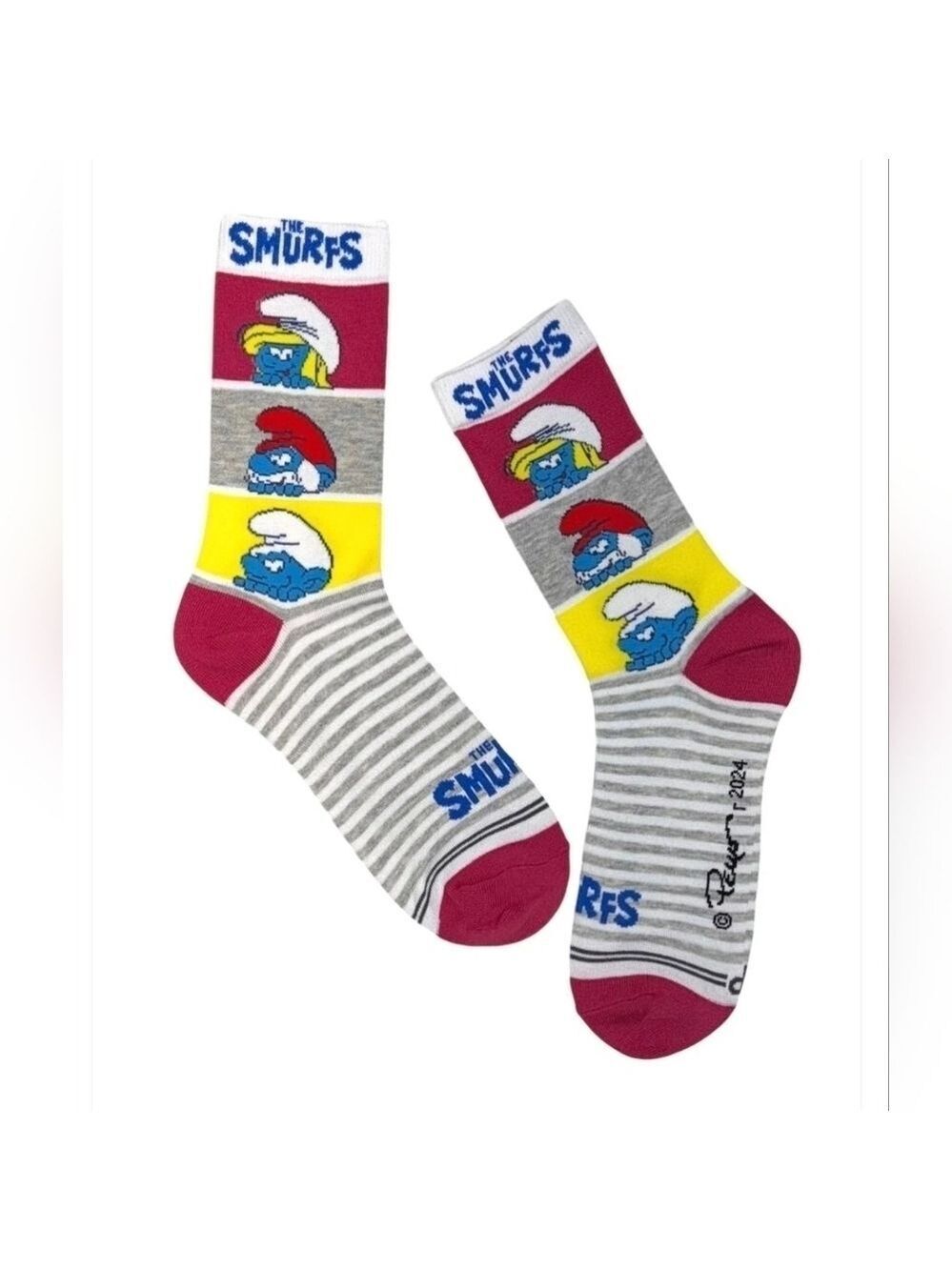 4/$25  New Smurf Socks The Smurfs Socks Papa Smurf Smurfette